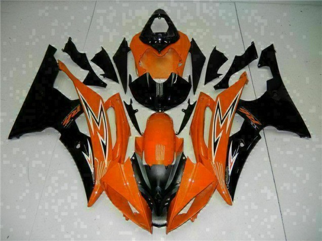 Best 2008-2016 Orange Black Yamaha YZF R6 Motorcycle Fairings Kit Canada