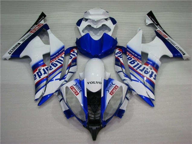 Best 2008-2016 White Blue Sterilgarda Volvo Yamaha YZF R6 Motorcycle Fairing Canada