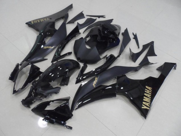 Best 2008-2016 Black with Gold Sticker Yamaha YZF R6 Replacement Motorcycle Fairings Canada