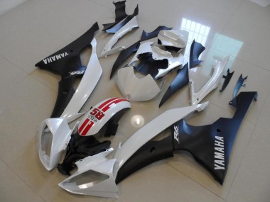 Best 2008-2016 Pearl White and Black 58 Sic Yamaha YZF R6 Bike Fairing Canada