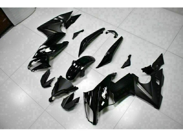 Best 2009-2011 Glossy Black Kawasaki EX650 Bike Fairings Canada