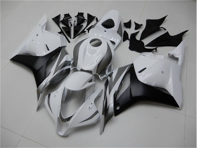 Best 2009-2012 White Silver Black Honda CBR600RR Motor Bike Fairings Canada