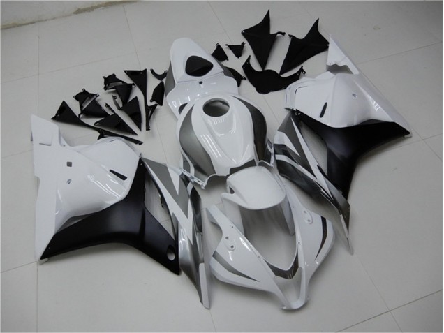 Best 2009-2012 White Silver Black Honda CBR600RR Motor Bike Fairings Canada