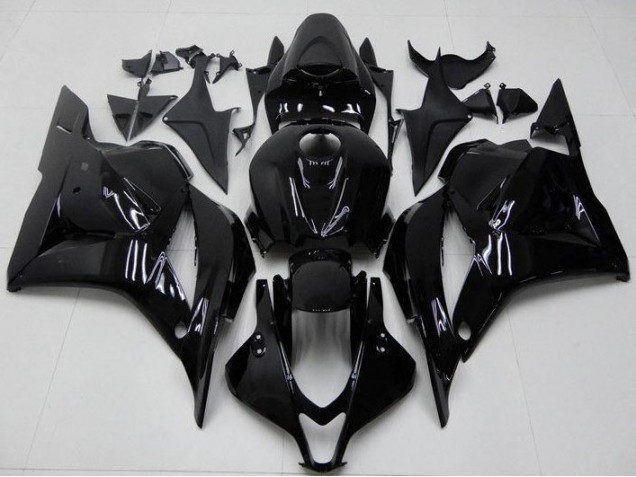 Best 2009-2012 Glossy Black Honda CBR600RR Bike Fairing Kit Canada