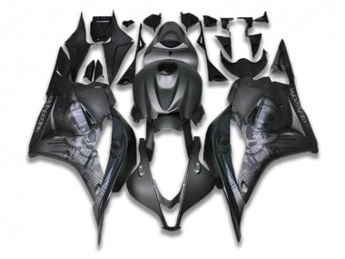 Best 2009-2012 Grey Black Honda CBR600RR Motorcycle Fairings Kit Canada