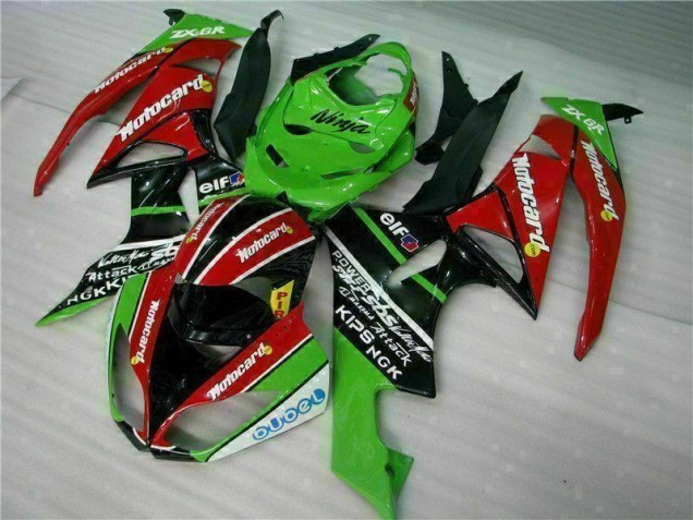 Best 2009-2012 Black Red Green Motorcard Kawasaki ZX6R Motor Fairings Canada