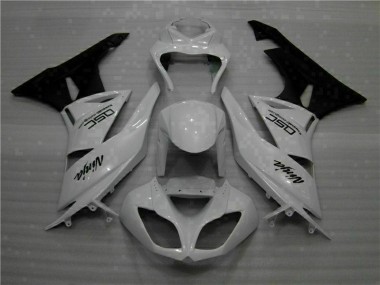 Best 2009-2012 White Black Ninja Kawasaki ZX6R Motorbike Fairings Canada