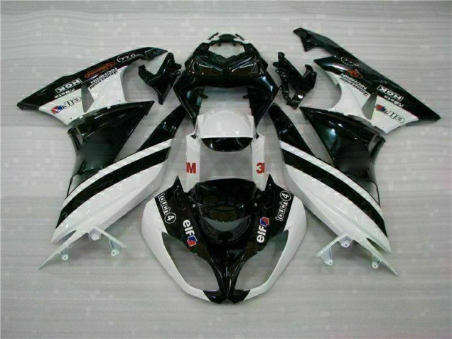 Best 2009-2012 Black White 3M Touch4 Kawasaki ZX6R Bike Fairings Canada