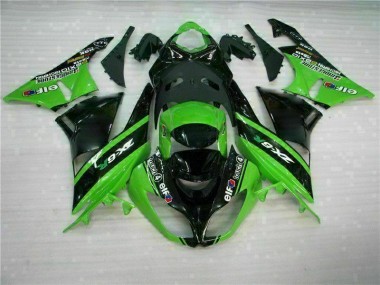 Best 2009-2012 Green Black Kawasaki ZX6R Motor Bike Fairings Canada