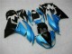 Best 2009-2012 Blue Black Kawasaki ZX6R Motorcyle Fairings Canada