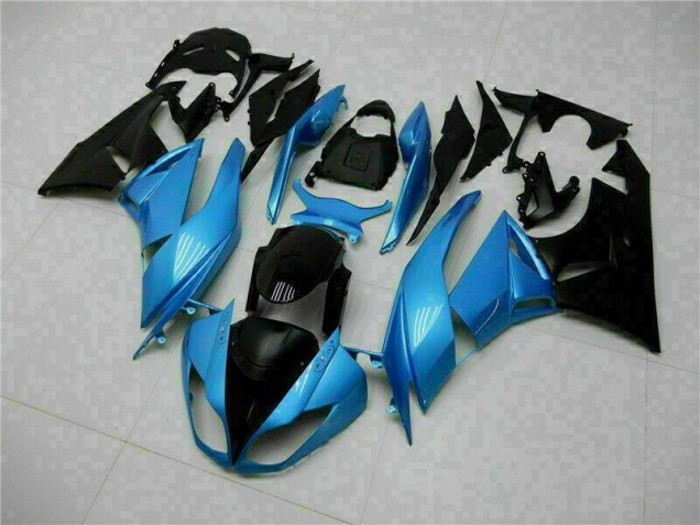 Best 2009-2012 Blue Black Kawasaki ZX6R Motorcyle Fairings Canada