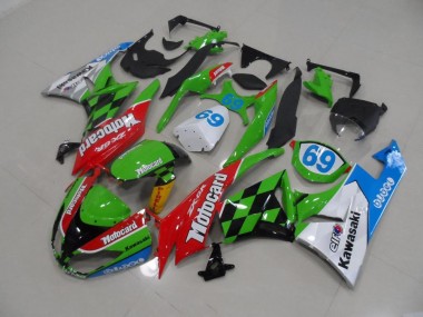 Best 2009-2012 Motocard Kawasaki ZX6R Motorcycle Fairings Kits Canada