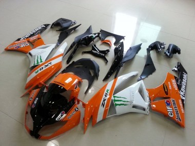 Best 2009-2012 Orange Monster Kawasaki ZX6R Motorcycle Replacement Fairings Canada