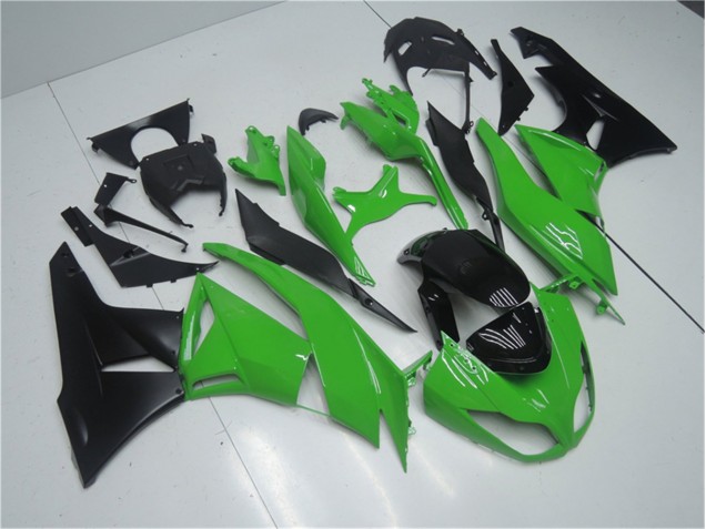 Best 2009-2012 Green Black Kawasaki ZX6R Replacement Motorcycle Fairings Canada