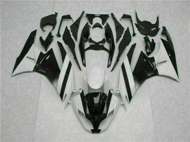 Best 2009-2012 White Black Kawasaki ZX6R Motorcycle Replacement Fairings Canada