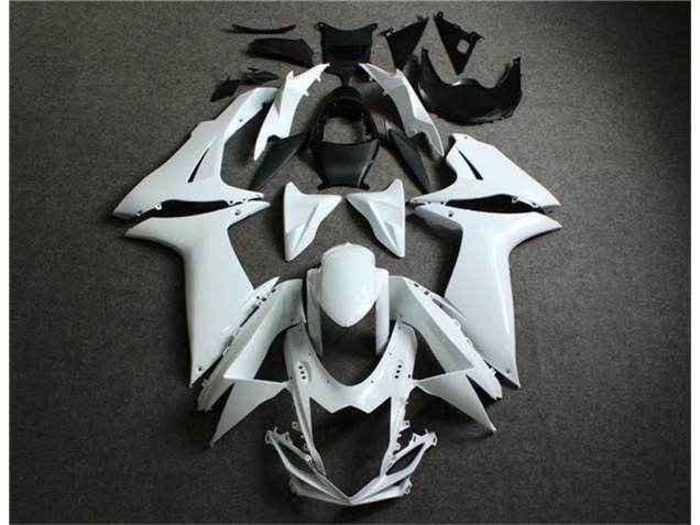 Best 2011-2021 White Suzuki GSXR 600/750 Motorcycle Fairings Kit Canada