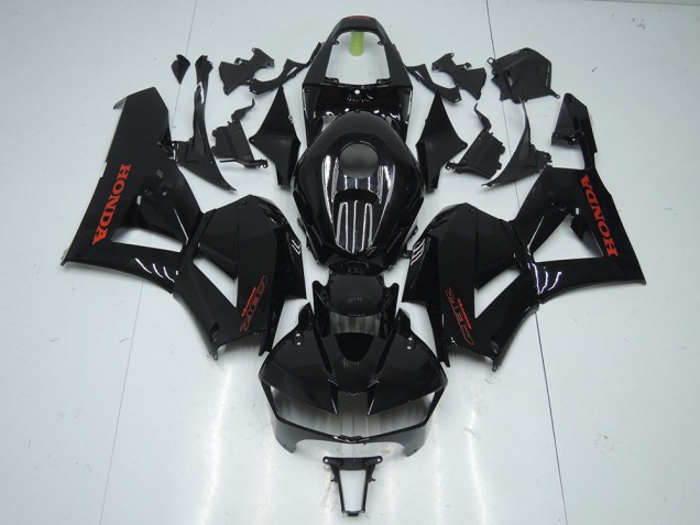 Best 2013-2021 Glossy Black with Red Sticker Honda CBR600RR Motorcycle Fairings Kit Canada