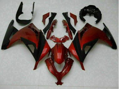 Best 2013-2016 Red Kawasaki EX300 Motorbike Fairing Kits Canada