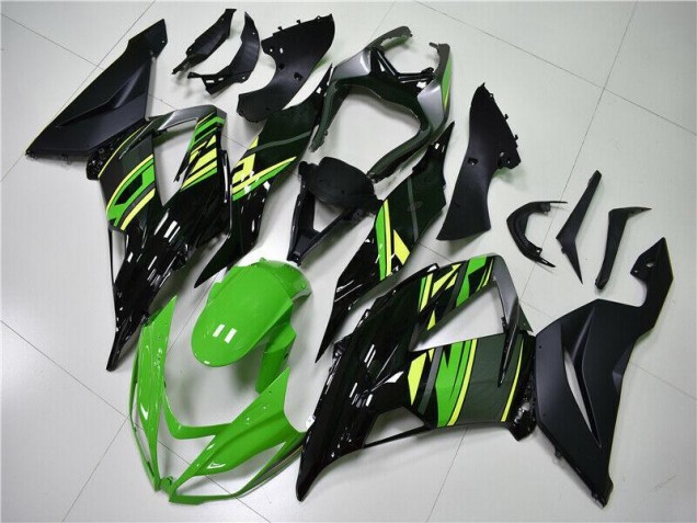 Best 2013-2018 Green Black Kawasaki ZX6R Replacement Fairings Canada