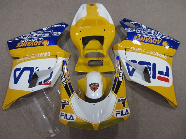 Best 1993-2005 Yellow White Fila Ducati 748 Bike Fairings Canada