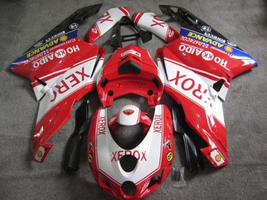 Best 2005-2006 Red White Xerox Ducati 749 Motorcycle Fairings Kits Canada