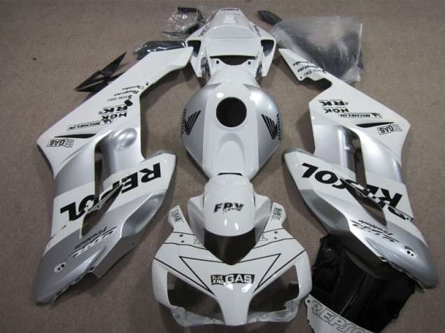 Best 2004-2005 Silver Repsol Honda CBR1000RR Replacement Fairings Canada