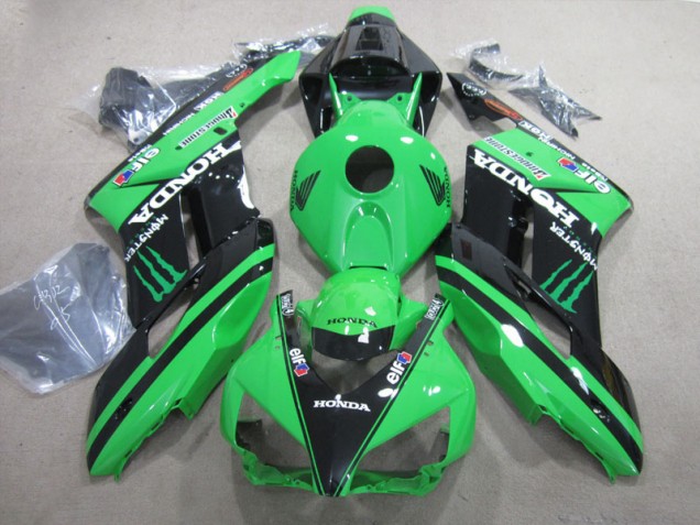 Best 2004-2005 Black Green Monster Honda CBR1000RR Motorcycle Fairings Canada