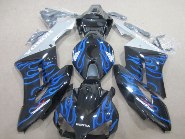 Best 2004-2005 Black Blue Flame Honda CBR1000RR Motorcycle Fairing Canada