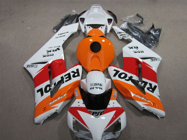 Best 2004-2005 White Orange Repsol Honda CBR1000RR Moto Fairings Canada