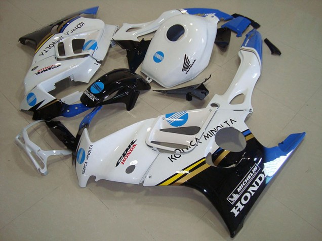 Best 1995-1998 White Blue Konica Minolta Honda CBR600 F3 Motorcycle Fairings Kit Canada