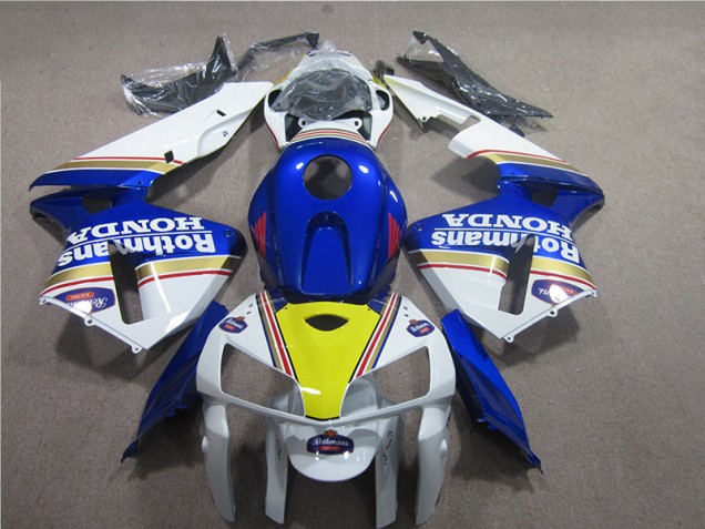 Best 2005-2006 Blue White Rothmans Honda CBR600RR Moto Fairings Canada