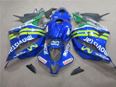 Best 2009-2012 Blue White Movistar Honda CBR600RR Bike Fairings Canada