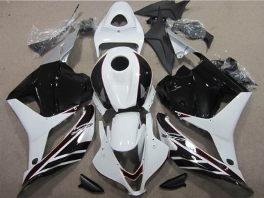 Best 2009-2012 White Black Honda CBR600RR Motorcycle Fairings Kit Canada