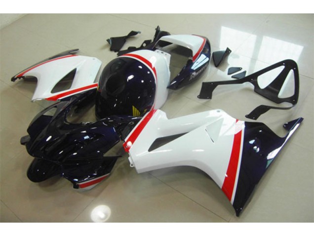 Best 2002-2013 White Blue Honda VFR800 Replacement Motorcycle Fairings Canada