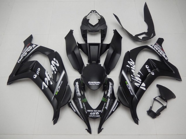 Best 2016-2019 Black Reacing Team Ninja Kawasaki ZX10R Motorcycle Fairing Kits Canada