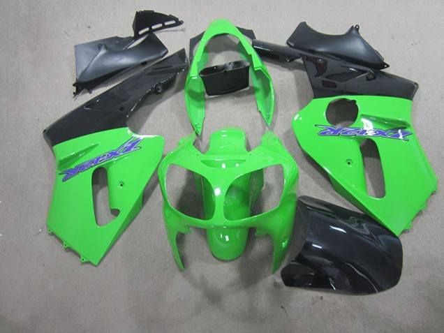 Best 2000-2001 Green Kawasaki ZX12R Motorcycle Fairing Kits Canada