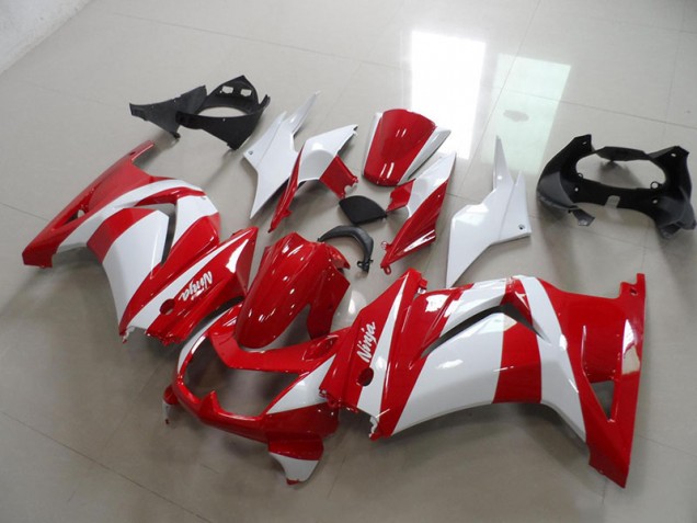 Best 2008-2012 Red White Kawasaki ZX250R Replacement Fairings Canada