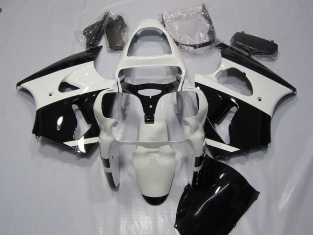 Best 2000-2002 White Black Kawasaki ZX6R Bike Fairings Canada