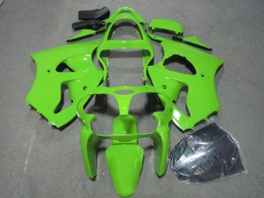 Best 2000-2002 Green Kawasaki ZX6R Motorcycle Fairings Kits Canada