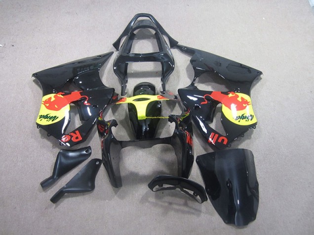 Best 2000-2002 Black Yellow Red Bull Ninja Kawasaki ZX6R Motorcycle Replacement Fairings Canada