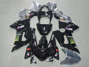 Best 2005-2006 Black 3M Touch4 Monster Kawasaki ZX6R Motor Bike Fairings Canada