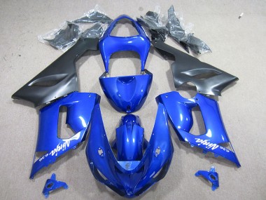 Best 2005-2006 Blue White Ninja 636 Kawasaki ZX6R Motorcyle Fairings Canada