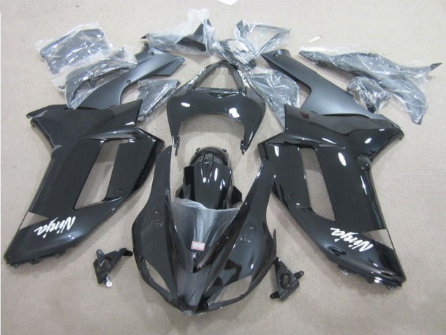 Best 2007-2008 Black White Kawasaki ZX6R Motor Bike Fairings Canada