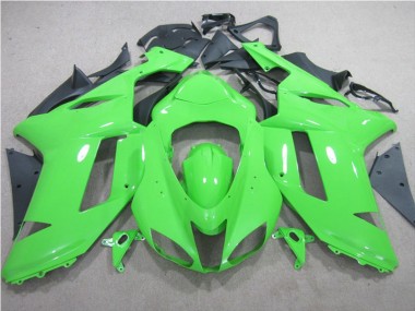 Best 2007-2008 Green Kawasaki ZX6R Replacement Motorcycle Fairings Canada