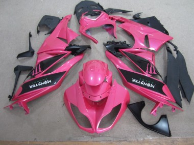 Best 2009-2012 Pink Black Monster Kawasaki ZX6R Motor Fairings Canada