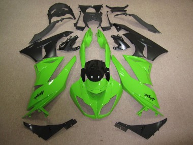 Best 2009-2012 Black Green Kawasaki ZX6R Motorbike Fairing Canada