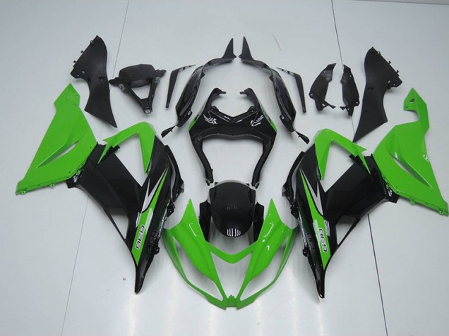 Best 2013-2018 Black Green 636 Kawasaki ZX6R Bike Fairings Canada