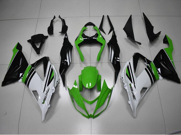 Best 2013-2018 Black Green White Kawasaki ZX6R Bike Fairing Kit Canada