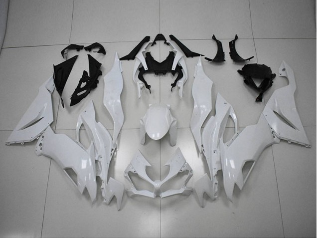 Best 2019-2023 White Kawasaki ZX6R Motorcycle Replacement Fairings Canada