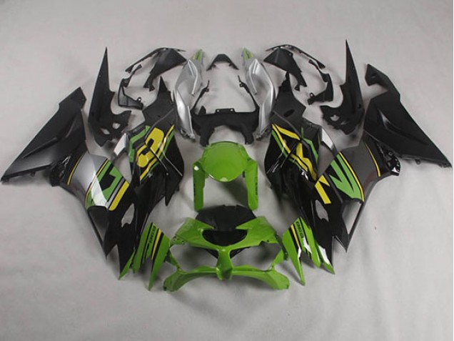 Best 2019-2023 Black Green Kawasaki ZX6R Motorcyle Fairings Canada